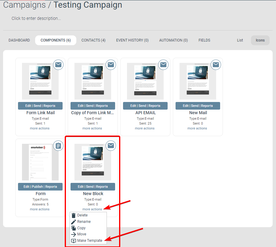 img: shows creating a template from a component